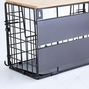 Panier de rangement magnétique artisanal pour réfrigérateur, linge, multi-usages, en acier au carbone noir, 1 couche - Product Image 3