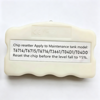 Reseteador de Chips para Tanque de Mantenimiento y Decodificador para Epson T6714 T6715 T6716 T3661 T04D1 T04D0, Herramienta de Reinicio para Caja de Tinta Residual