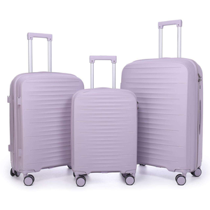 Modern Luxury Simple Classic Design PP <strong>Soft</strong> <strong>Luggage</strong> Set 3pcs Lightweight Durable Travel Suitcase with Lock for Business Leisure - Product Image 1