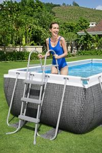 <span class=keywords><strong>Bestway</strong></span> — ensemble de piscines rectangulaires en acier inoxydable 56721, cadre en acier inoxydable, pour l'extérieur, au-dessus du sol - Product Image 4