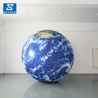 Modèle de planète Terre simulée gonflable personnalisé pour la décoration publicitaire d'événements à thème spatial en extérieur