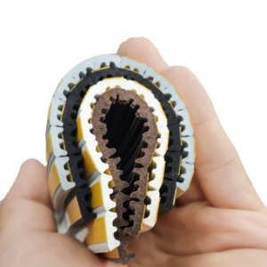 Bande d'étanchéité flexible en <span class=keywords><strong>mousse</strong></span> EPDM en forme de D, auto-adhésive, pour l'exclusion des courants d'air, pour les interstices des fenêtres et des portes - Product Image 2