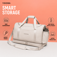 Sac de sport extensible personnalisé 35L-40L, sac de voyage imperméable pour le fitness avec compartiment à chaussures pour femmes