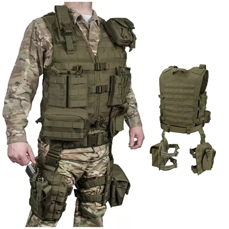 Factory wholesale training tactical gym fitness weight exercise vest molle plate carrier