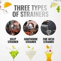 Ensemble de bar en acier inoxydable, shaker à cocktails Boston, kit de barman 11 pièces avec accessoires, ensemble d'outils de bar