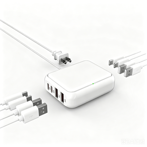 Chargeur PD 20W multifonction, adaptateur de bureau 8 ports avec sortie Type C 5V/3A, chargeur USB - Product Image 2