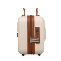 Mini Valise Cabine Portable avec Serrure à Combinaison et Fermeture Éclair, Boîte à Cosmétiques en Plastique Motif Dessin Animé Souvenir