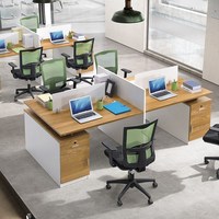 Meubles de bureau modernes, cloisons en aluminium usagé, cloisons de séparation, poste de travail en cubique pour bureau