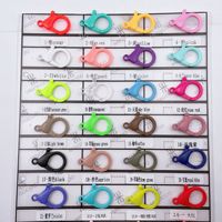 25 fermoirs à homard en plastique coloré de 35 mm, porte-clés, boucle en forme de lampe, crochet à pression pour la fabrication de bijoux en DIY, vente en gros