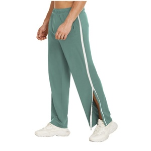 Pantalon de survêtement décontracté pour homme, taille mi-haute, coupe ample, avec poches, design détachable, fermetures éclair latérales et boutons-pression, idéal après une intervention chirurgicale - Product Image 1