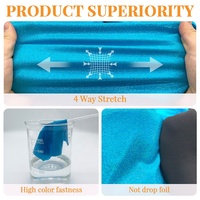 Échantillon gratuit Glitter Mystique Sequin Feuille Métallique Extensible Nylon Spandex Tissu Tricoté Maillots De Bain Gymnastique Justaucorps Tissus