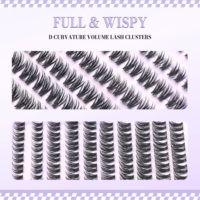 Extensions de cils auto-adhésives sans colle, pose facile DIY, cils pleins et vaporeux, imperméables, segmentés, marque privée