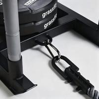 Équipement d'entraînement professionnel HYROX Fitness : Ensemble de traîneuses pour entraînement de poussée et de traction avec symboles de marquage pour la placement des mains, norme de compétition