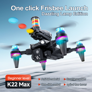 Dron K22 <span class=keywords><strong>MAX</strong></span> 8K con Lanzador de Bombas de Agua, Cámara Dual, Motor sin Escobillas, Luces de Colores, Multivelocidad, Quadcopter RC - Product Image 3