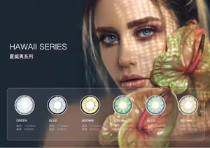 Vente directe d'usine Transistion 3 Tone Ocean Blue Color Magic Eye Color Lentille de contact avec le <span class=keywords><strong>prix</strong></span> le plus bas - Product Image 6