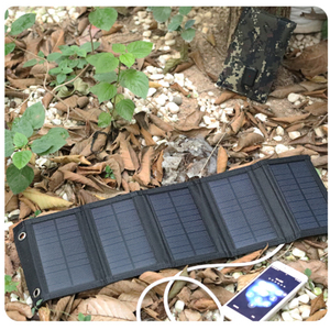แผงโซลาร์เซลล์แบบพับได้ น้ำหนักเบา พกพาสะดวก 8W/10W/12W/14W ชาร์จผ่าน USB พร้อมกระเป๋า - Product Image 5