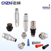 IP67 série F 2-19 broches Compatible étanche connecteur circulaire push-pull machines industrielles mâle BNC femelle 16P vis en cuivre