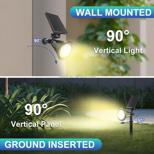 Faretto LED Impermeabile IP65 per Esterni <span class=keywords><strong>a</strong></span> <span class=keywords><strong>Energia</strong></span> <span class=keywords><strong>Solare</strong></span> per Cortile Villa <span class=keywords><strong>Giardino</strong></span> Alberi Paesaggio Lampada <span class=keywords><strong>da</strong></span> Parete - Product Image 3