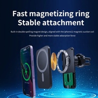 Vente chaude voiture prise d'air support pour téléphone chargeur sans fil magnétique 15W chargeur rapide de voiture pour iPhone pour Smartphones Android