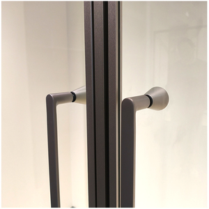 Mampara de Ducha Moderna Esquinera Portátil con Puerta Corredera de Vidrio Curvo para Baño, Hotel, Edificio, Cabinas de Ducha Hechas a Medida - Product Image 6