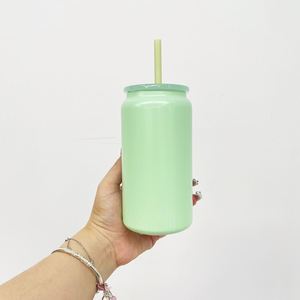 Macaron Beer Stainless Steel 16Oz Coffee Travel Tumblers Can Shaped Drinkware Uv Dtf <b>Wraps</b> for <b>Vinyl</b> - Product Image 2
