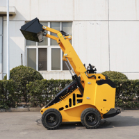 Mini excavatrice Skid Steer Loader Tractopelle avec mouvement sur chenilles Mini Dumper portable