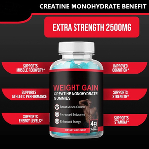 Supplément pré-entraînement <span class=keywords><strong>Energy</strong></span> Gummies Constructeur de muscles Créatine Monohydrate Créatine Gummy pour les pilules de croissance musculaire