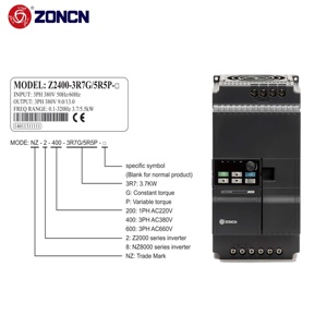 Tốt nhất bán 220V 380V biến tần số biến tần <span class=keywords><strong>VFD</strong></span> AC ổ đĩa cho động cơ zoncn Z2000 - Product Image 3