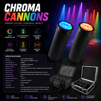 Mini Lámpara de Escenario Inalámbrica RGBWA UV LED, Foco Recargable con Control Activado por Sonido, Luces para Bodas y Fiestas