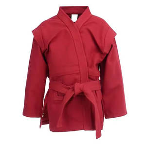 Tenue d'entraînement Sambo à manches longues de qualité supérieure, en tissu respirant, pour arts martiaux et karaté, vêtement de sport pour adultes (frontal) - Product Image 1