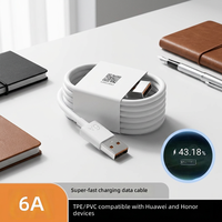 Câble de données Type-C à charge ultra-rapide 6A 1 mètre en PVC 66W