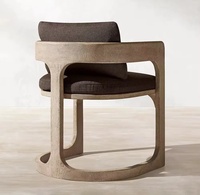 Ensemble de table et chaises de jardin en teck haut de gamme, résistant à l'eau, pour terrasse, villa, jardin, mobilier de jardin