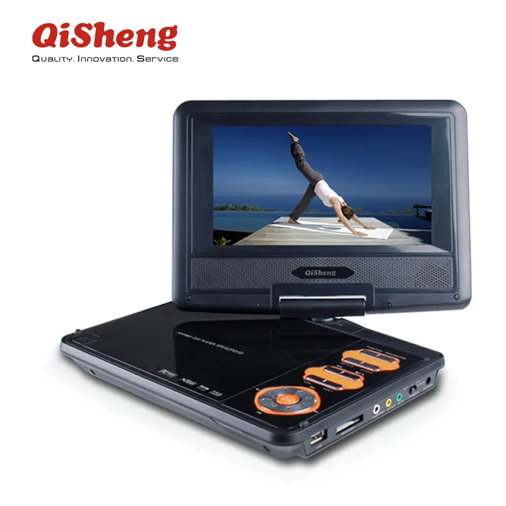 Tragbarer DVD-Player mit LED-Bildschirm und TV-Tuner/Karte