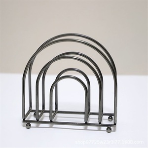 Porte-serviettes rectangulaire en fer, design moderne et écologique, pour salle de bain, hôtel, cuisine - Product Image 2