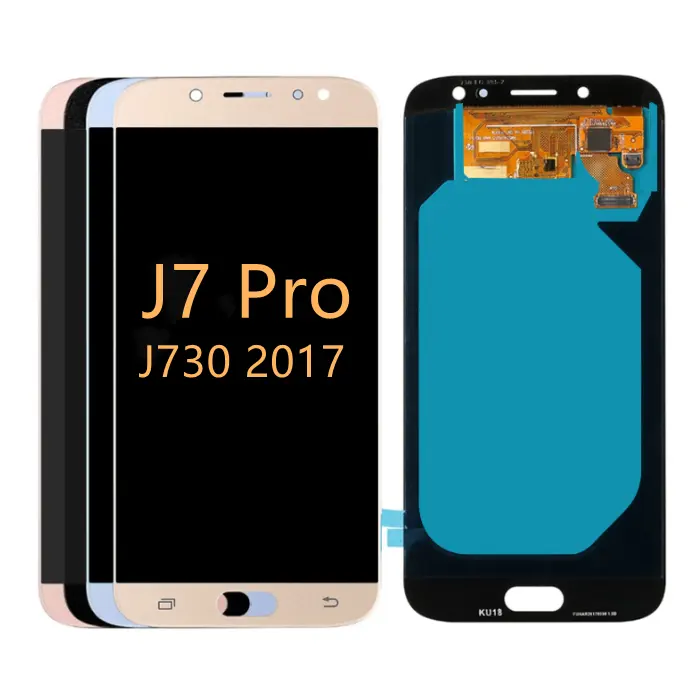 Cep telefonları dokunmatik Lcd cep telefonu ekranı Samsung Galaxy J7 Pro J7 jsamsung Lcd ekran Samsung J7 Pro J730 için