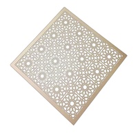 Panneaux de plafond en aluminium perforés de poinçonnage étanche carrés modernes de haute qualité