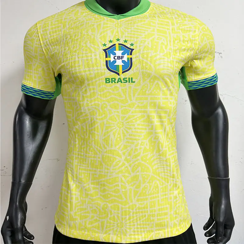 Camiseta masculina personalizada 2024/2025 marca nova camisa de jogador/fã de futebol Brasil