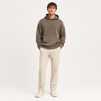 Sweat à capuche personnalisé MENGTU, logo personnalisé en relief, sweats à capuche en tricot pour hommes, pull en tricot, sweat en tricot