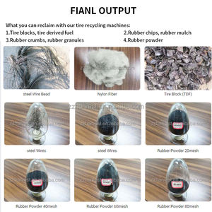 クラムゴム機械顆粒生産ライン機械スクラップタイヤリサイクル工場中古古いタイヤ - Product Image 4