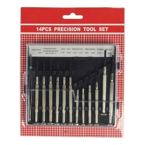 Juego de Destornilladores de Precisión, 6x Planos, 2x PH, 3x Hexagonales, 1x Pinzas, 1x Destornillador, 1x Phillips, para Reparación de Teléfonos Móviles - Product Image 1