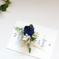Bunga Mawar Buatan Tangan dari Kain untuk Hari Bumi, Boutonniere untuk Pengiring Pria, Pengantin Pria, Pengantin Wanita, dan Pengiring Pengantin, Bunga Pergelangan Tangan
