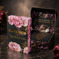 Coffret Cadeau de Luxe pour Impression de Livres à Couverture Rigide Extra Épaisse avec Bords Pulvérisés et Boîte d'Expédition Rigide pour l'Édition de Romans