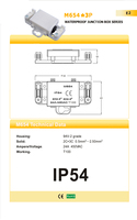 Boîte de jonction de câbles en plastique M654, boîtier électronique étanche, éclairage led, boîte de connexion avec bornes,