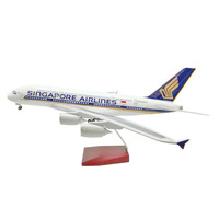 Modelo de Avión de Simulación Estática Personalizado de Resina Realista con Ruedas, Regalo Empresarial