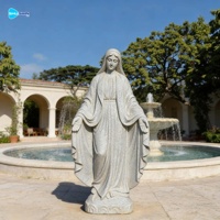 Statue de Figurine Sculptée à la Main en Marbre, Design Moderne pour Utilisation Intérieure/Extérieure dans les Jardins et les Villas