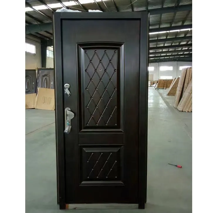 ABYAT-puerta de seguridad blindada de acero personalizada, diseño moderno, puerta oscilante de construcción