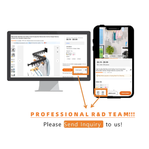 מכונת כביסה מתקפל נייד מתקפל טמפרטורה בקר תזמון מרפסת מכונף עיצוב חומר מתכת מתלה מגבת מתלה - Product Image 6