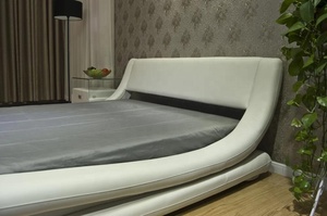 Soggiorno camera da letto set <span class=keywords><strong>L</strong></span> forma di mobili moderni queen size king size letto in vera pelle - Product Image 6