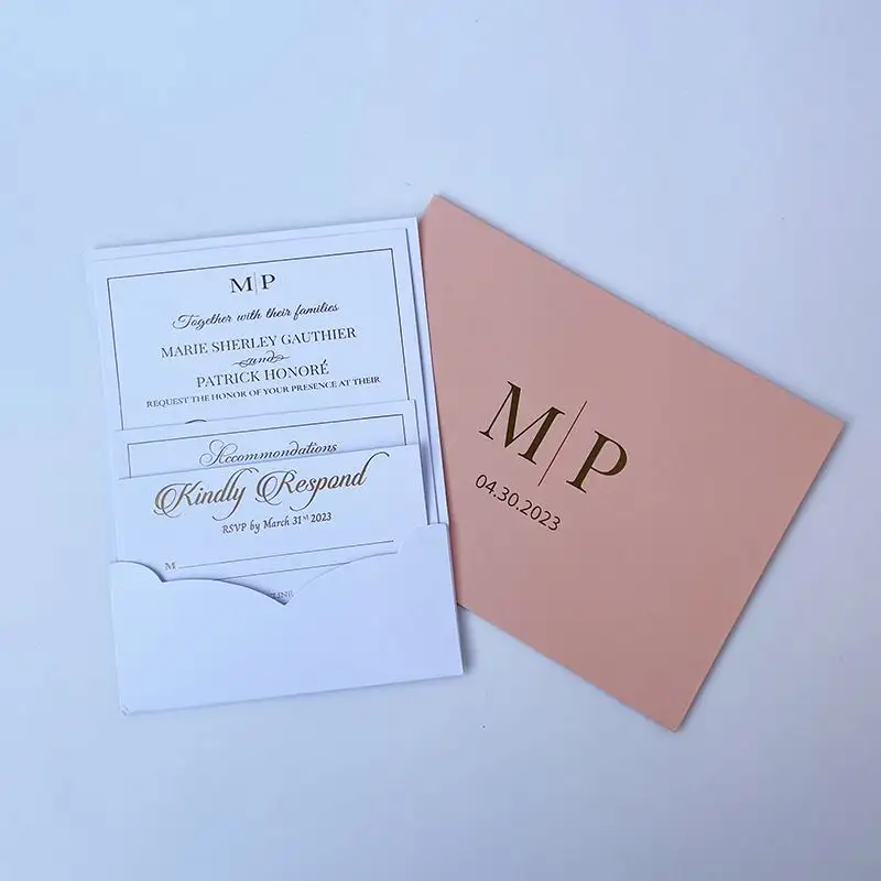 Oem Perfect Printing Einladung karte Hochzeit Minimal Passport Hochzeits einladungen