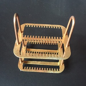 Seeking Excellence Copper Staining Rack 30-Slide <b>Microscope</b> Slide Holder Lab Equipment - Product Image 2